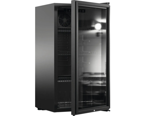 Getränkekühlschrank PKM BxHxT 44,5 x 83 x 47 cm Getränkekühlschrank mit Glastür und mehreren Regalböden