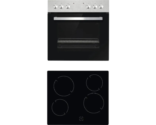 Herd mit Glaskeramikkochfeld und Backofen