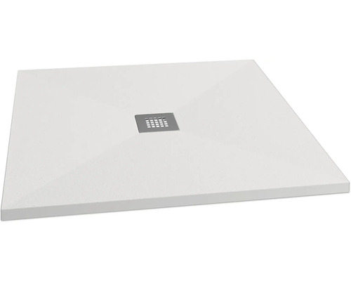 Duschwanne SCHULTE Centrostone ExpressPlus 90 x 90 x 3 cm weiß EP220090 9016 Quadratische Duschwanne mit Ablaufgarnitur