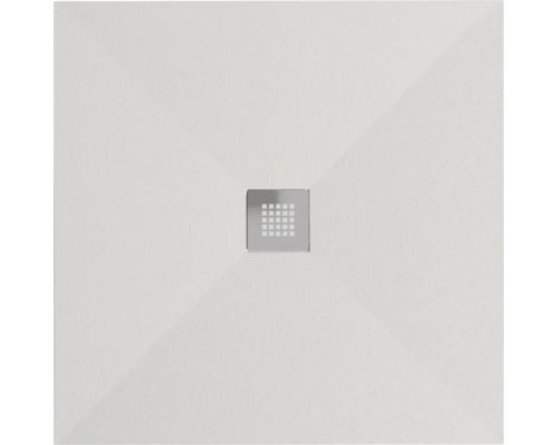 Quadratische Duschwanne mit Abfluss