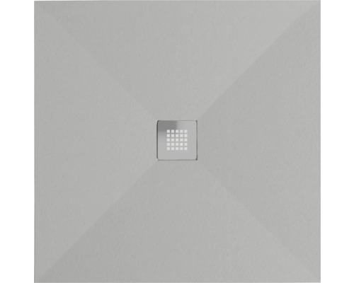 Quadratische Duschwanne mit Abfluss