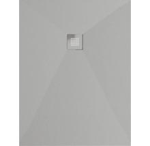 Ebenerdige Duschwanne mit quadratischem Ablauf