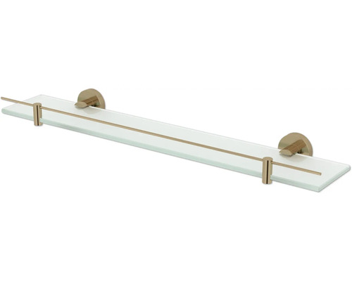 Ablage HACEKA Kosmos 60 cm kupfer gebürstet 2012694 Glasablage mit Halterung zur Badaufbewahrung