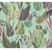 Tapete mit Blättern und Pflanzenmuster