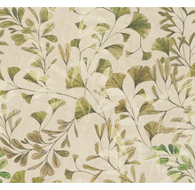 Tapete mit Ginkgo- und Blattmuster