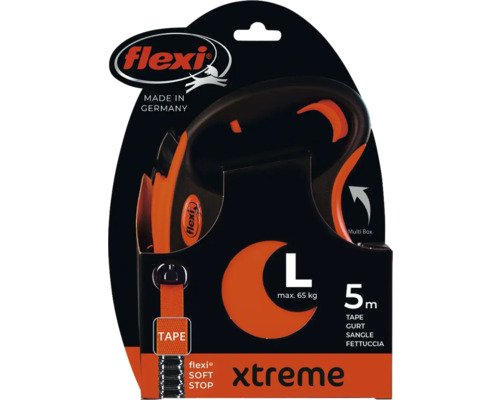 Flexi Xtreme Rollleine, Größe L, maximal 65 Kilogramm, 5 Meter