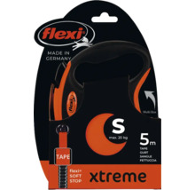Flexi Xtreme Hundeleine, Größe S, bis maximal 20 Kilogramm, mit fünf Meter Gurt