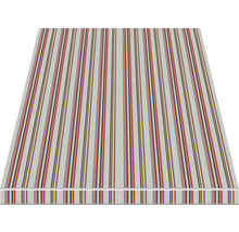 Blick auf eine Tischdecke mit Streifenmuster