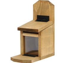 Eichhörnchenfutterhaus aus Holz mit aufklappbarem Deckel