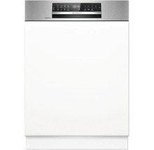 Bosch Geschirrspüler mit Bedienfeld und verschiedenen Einstellungen.