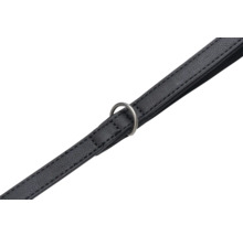 Schwarzer Trageriemen mit Metallring