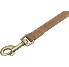 Hundeleine aus Leder mit Karabinerhaken