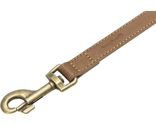 Hundeleine aus Leder mit Karabinerhaken