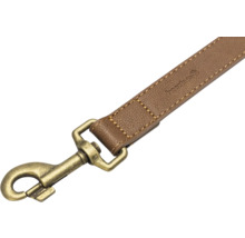 Hundeleine aus Leder mit Karabinerhaken