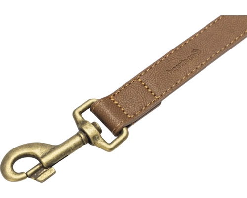 Hundeleine aus Leder mit Karabinerhaken