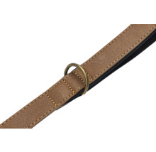 Hundeleine aus Leder mit Metallring