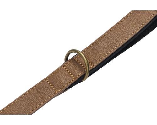 Hundeleine aus Leder mit Metallring