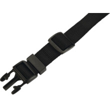 Schwarzer Nylongurt mit Schnalle und Verstellmechanismus