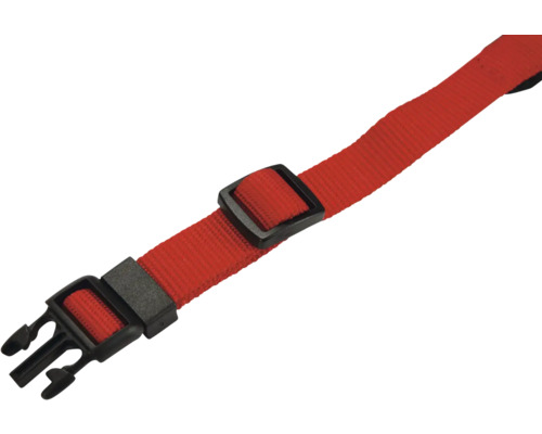 Roter Gurt mit schwarzem Verschluss