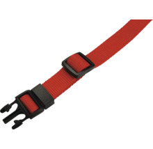 Roter Gurt mit schwarzem Verschluss