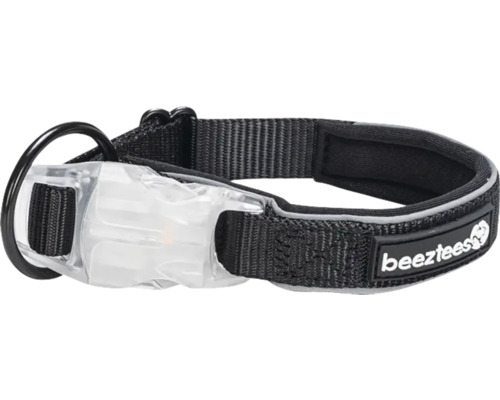 Bezztees Hundehalsband mit Leuchtfunktion und Ring für die Hundeleine