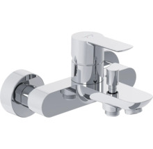 Verchromter Badewannenmischer zur Wandmontage