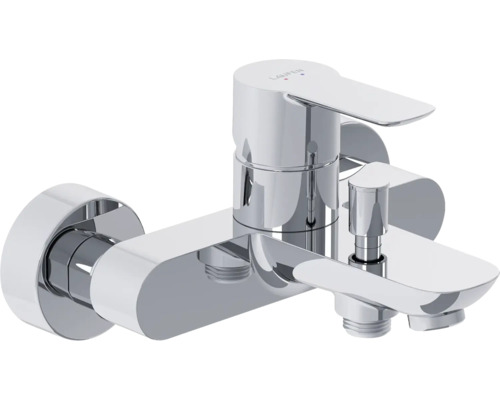 LAUFEN Badewannenarmatur Aufputz LIDA chrom glänzend HF503260100630 Verchromter Badewannenmischer zur Wandmontage