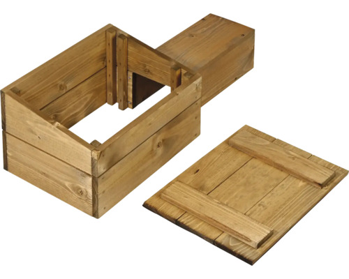 Bausatz für Hochbeet aus Holz mit Deckel