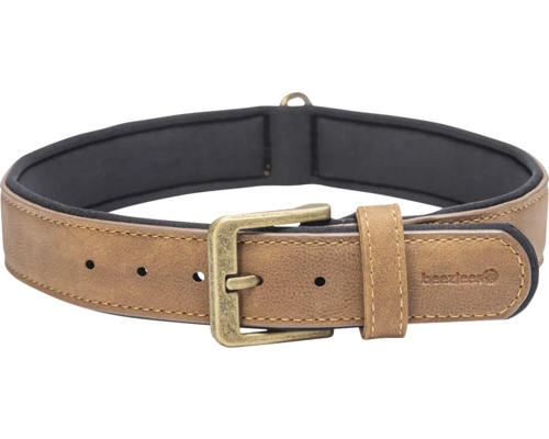 Halsband beeztees Balacron Hundehalsband AX braun 52 - 62 cm x 3 cm Kunstleder Beaztees Hundehalsband mit Schnalle
