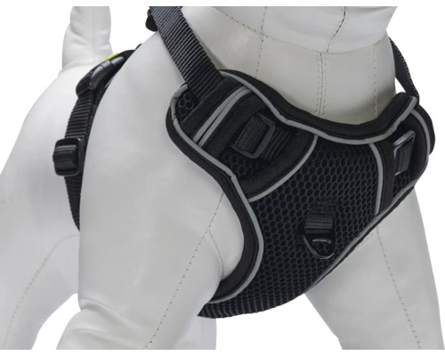 Hundegeschirr mit verstellbaren Gurten und Mesh-Einsatz