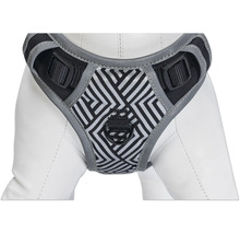 Hundegeschirr mit Muster und reflektierenden Elementen