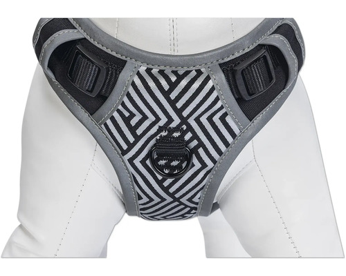 Hundegeschirr mit Muster und reflektierenden Elementen