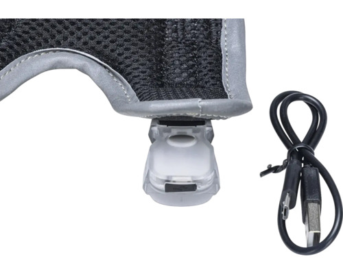 Reflektierende Sicherheitsweste mit USB-Ladekabel