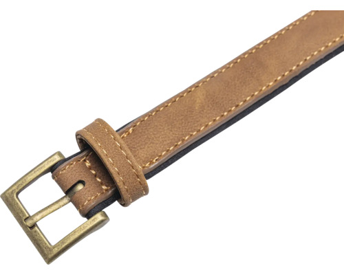 Brauner Ledergürtel mit Metallschnalle