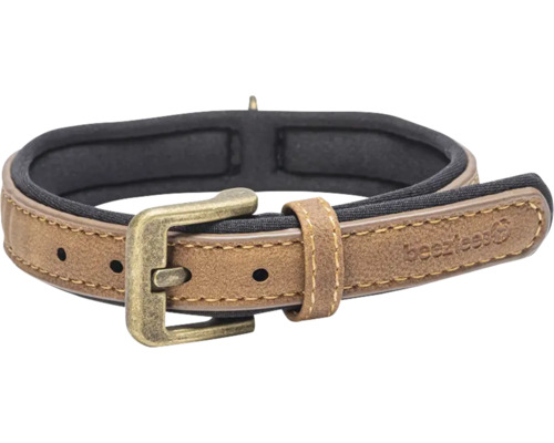 Halsband beeztees Balacron Hundehalsband AX braun 29 - 35 cm x 1,5 cm Kunstleder Hundehalsband mit Schnalle