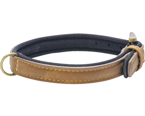 Hundehalsband aus Leder mit Metallschnalle und D-Ring
