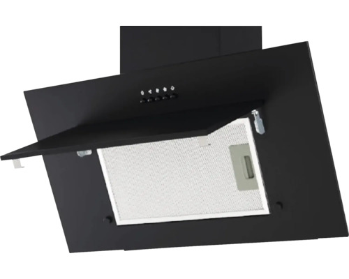 Schwarze Dunstabzugshaube mit Filter