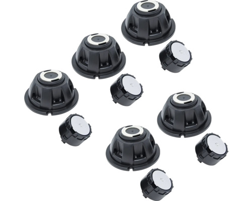 SCHULTE Duschwannenfüße ExpressPlus Unterbaufuß zu Duschwanne Cento oder Linea 5 Stück
EP2077-5 Mehrere schwarze Schwingungsdämpfer für Waschmaschinen