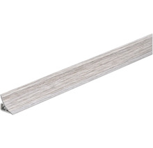 Fußleiste aus Kunststoff mit Holzdekor