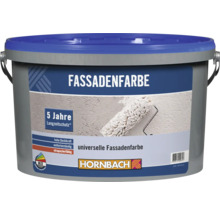 Eimer Fassadenfarbe mit fünf Jahren Langzeitschutz