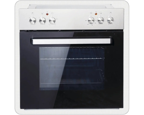 Backofen mit Bedienknöpfen und Glastür