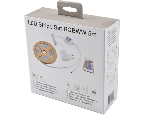 LED Stripe Set RGBWW 5 Meter in der Verpackung