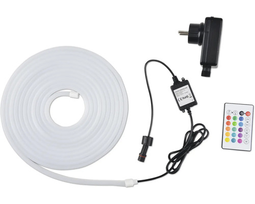 LED-Lichtschlauch mit Stecker, Controller und Fernbedienung