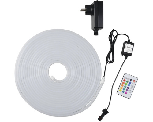 LED-Lichtschlauch mit Fernbedienung und Netzteil
