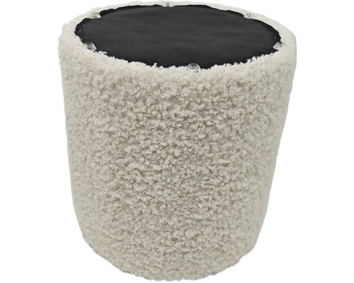 Hocker mit Fleecebezug