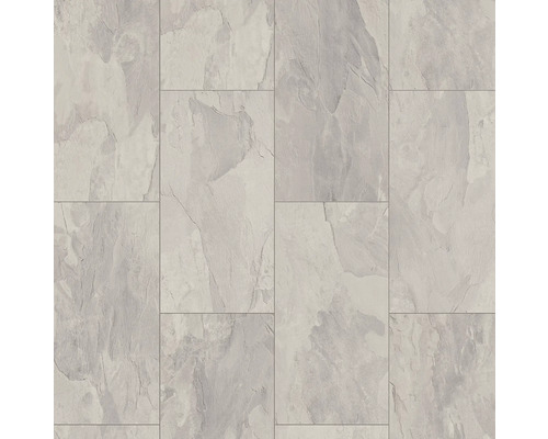 Laminat Tile Slate Riven Grey Fliese Klickverbindung 638 x 330 x 8 mm Bodenbelag mit Steinoptik, Fliesenmuster