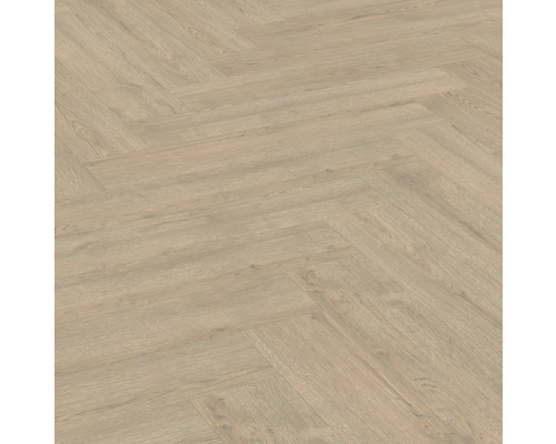 Laminat Nature Sense Turin Eiche Fischgrät 840 x 168 x 8 mm Bodenbelag im Fischgrätmuster
