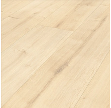 Helle Laminatboden-Oberfläche mit Holzstruktur