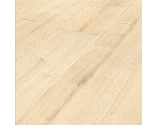 Laminat Eiche natur hell Landhausdiele 1286 x 194 x 7 mm Helle Laminatboden-Oberfläche mit Holzstruktur