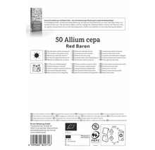 Allium cepa Red Baron Saatgutpackung